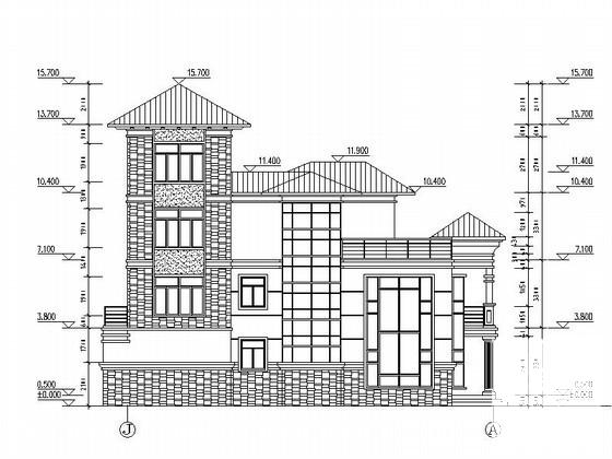 别墅建筑施工图纸 - 4