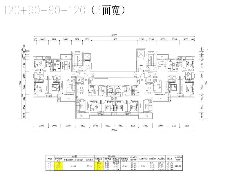 高层住宅户型设计 - 4