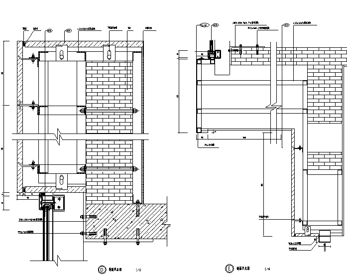 玻璃幕墙节点大样图 - 3