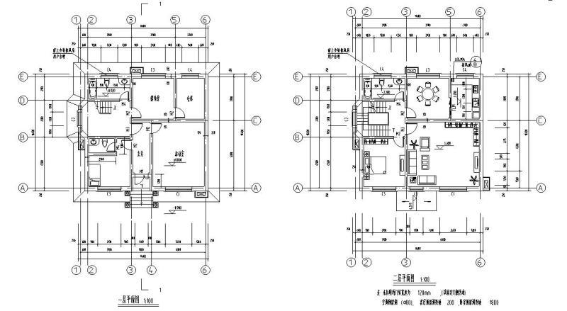 别墅建筑施工图纸 - 1