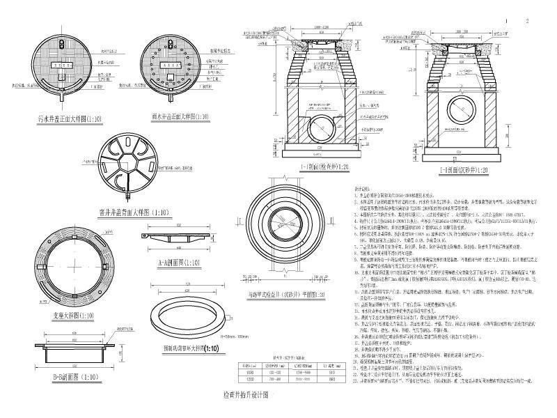 雨水检查井大样图 - 1