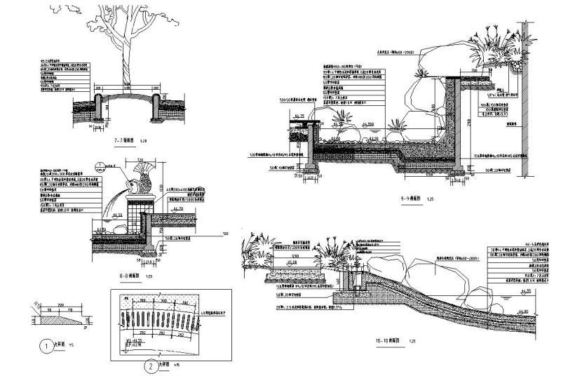 “依水阁兰”中心水系区节点详图纸设计 - 3