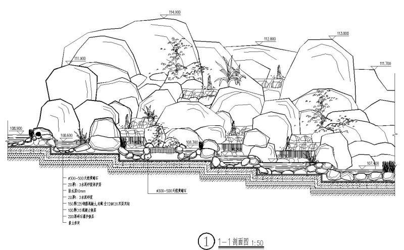 假山瀑布设计 - 1
