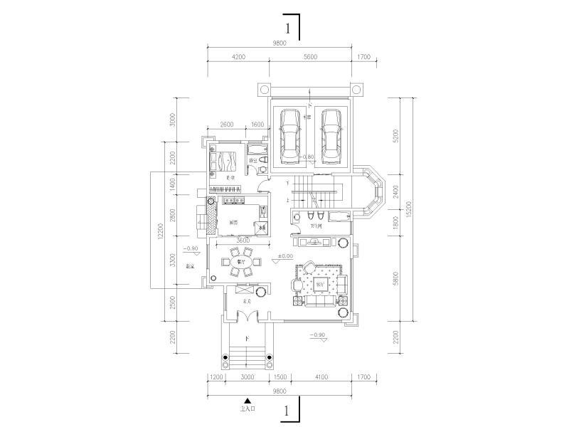 欧式别墅建筑效果图 - 4