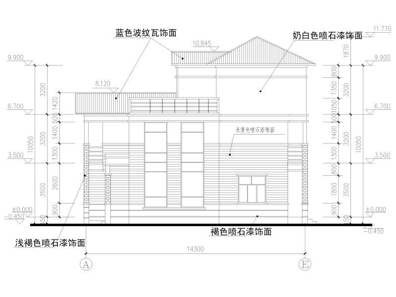 别墅建筑施工图纸 - 3