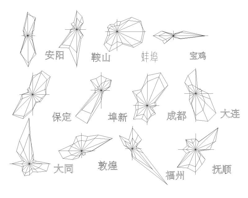 全国各省份风向玫瑰图纸图纸块合集 - 1