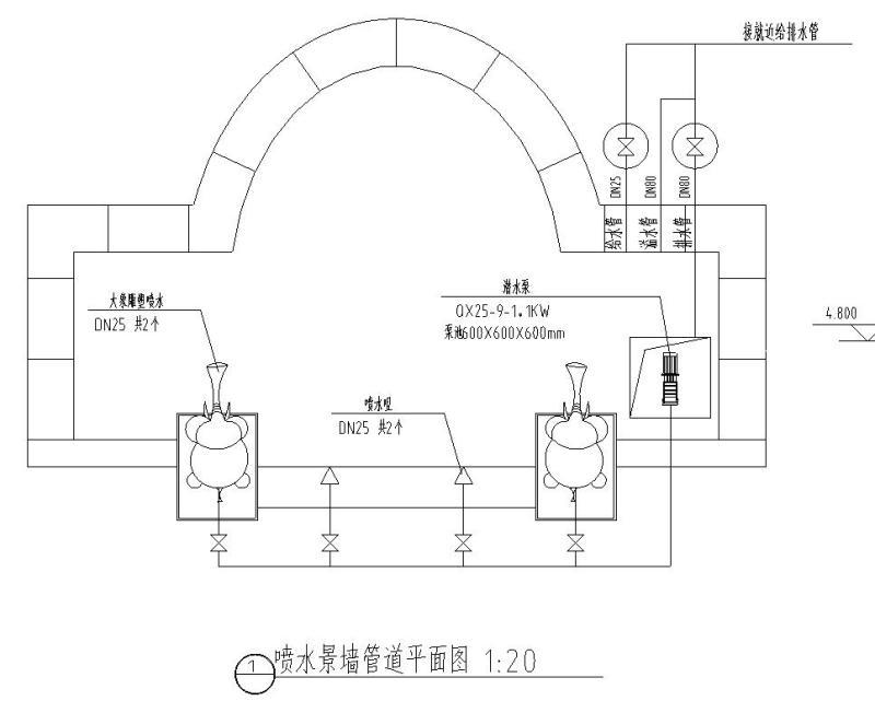 水池节点详图 - 1