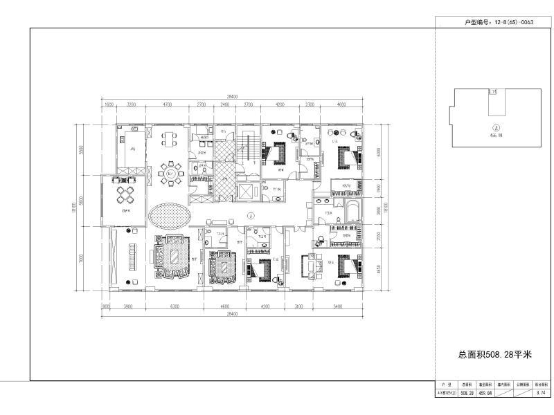 4-11层电梯入户洋房合院叠墅户型 - 5