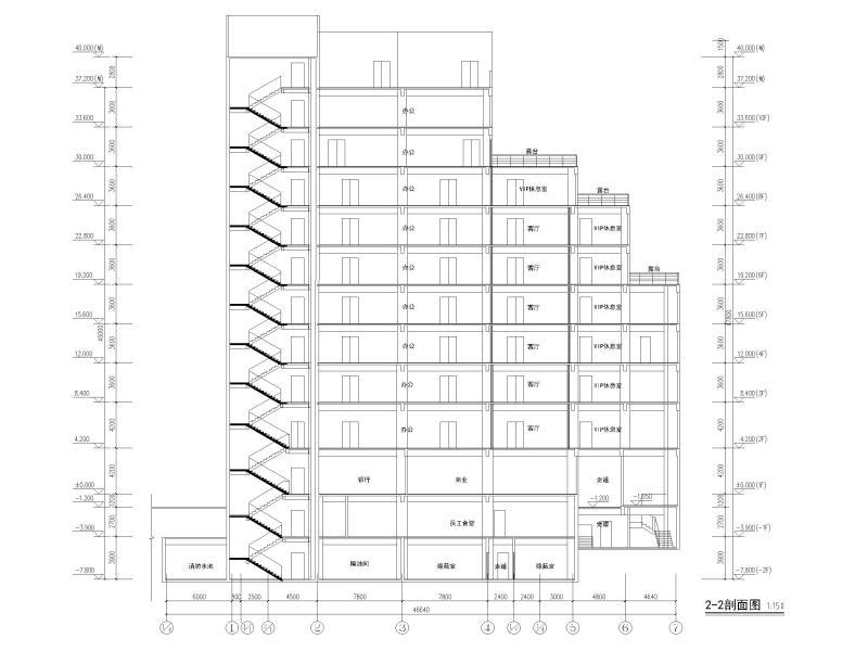 框架结构办公楼图纸 - 4