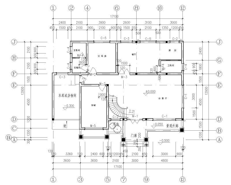 别墅结构施工图纸 - 1