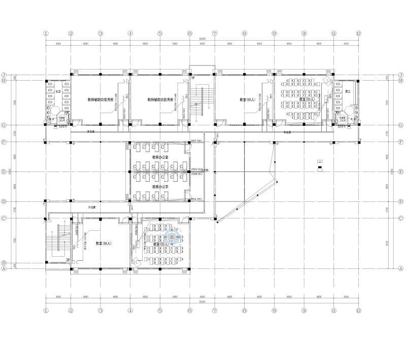 中学教学楼框架结构 - 5