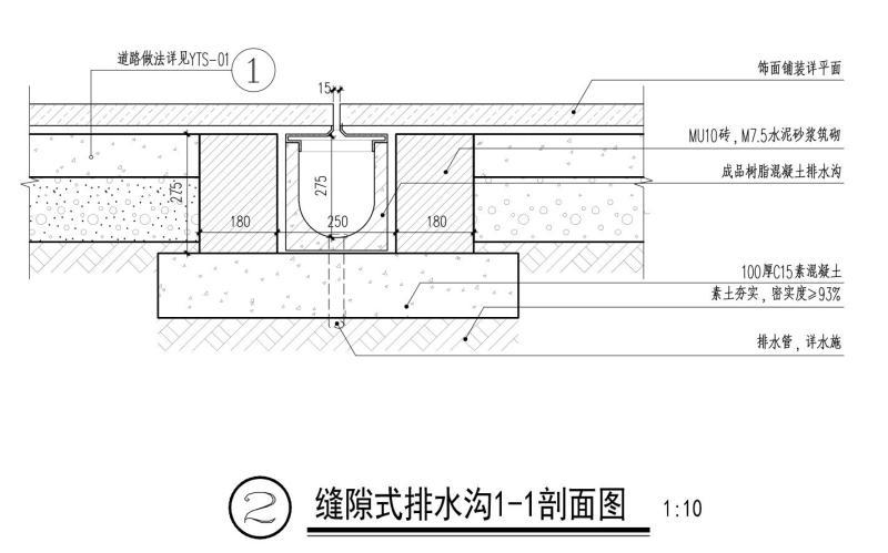 线性排水沟图纸 - 1