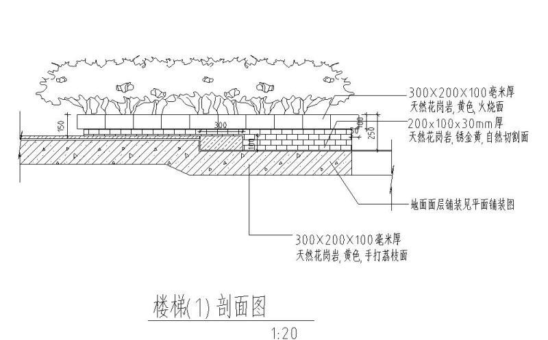 花池,坐凳,台阶大样详图纸设计 - 4