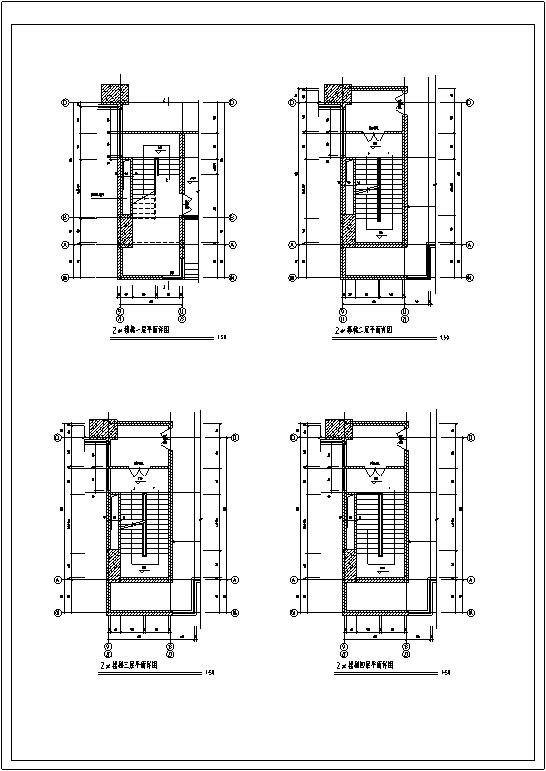 现代高层酒店综合建筑设计CAD施工图纸(钢筋混凝土结构) - 3