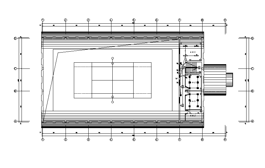 多层网球馆电气施工图纸 - 3