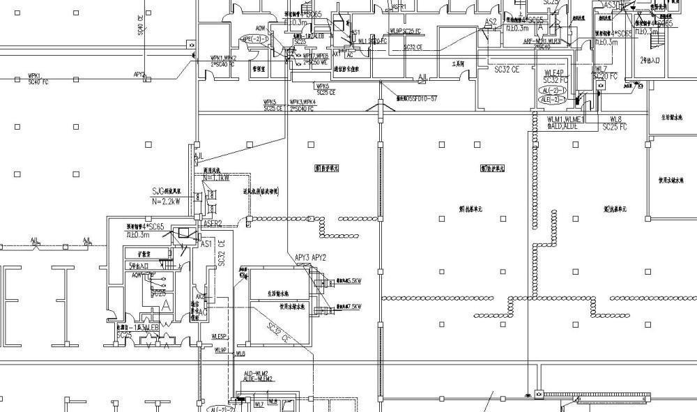 住宅地下车库施工图 - 1