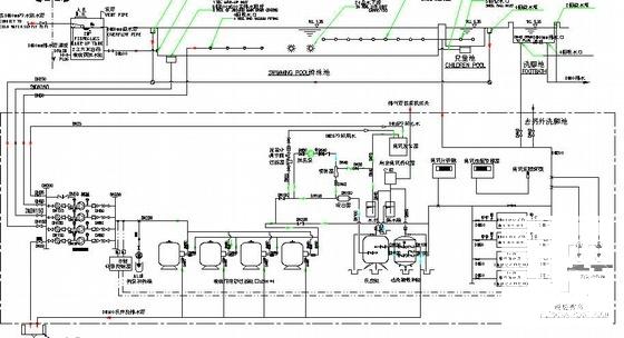 泳池流程图纸 - 1