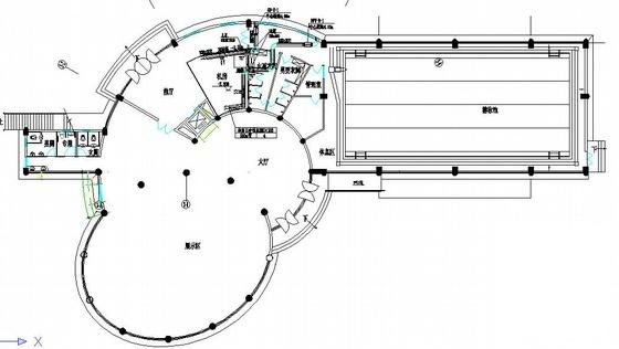 会所游泳池大样图平面图 - 1