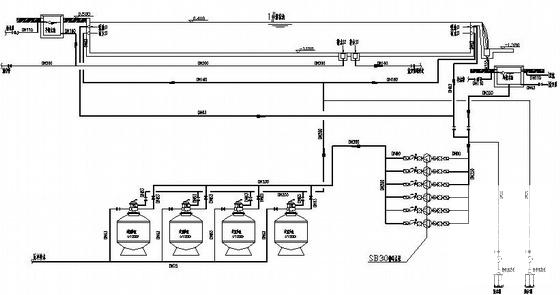 游泳池系统流程图纸 - 1