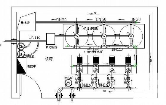 游泳池布置总大样图 - 1