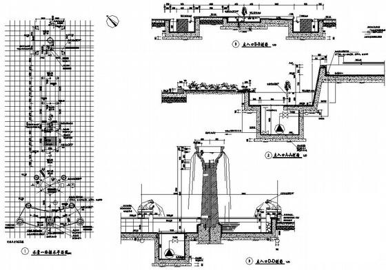 高档小区的景观给排水图纸 - 1