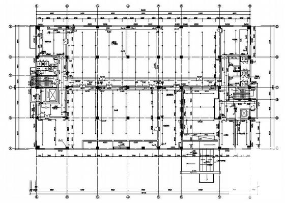 5层国内生化技术研制中心给排水施工图纸平面图及布置图 - 1