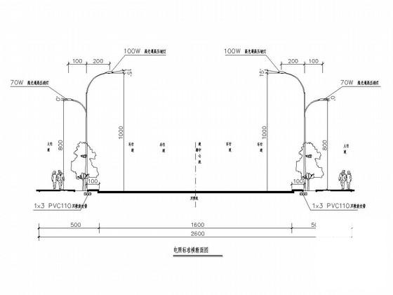 城市次干路照明大样图 - 1