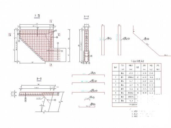 20~40m桥台耳墙钢筋构造图纸 - 1