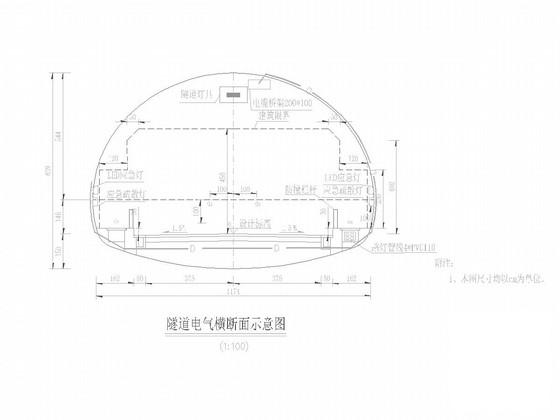 双车道隧道照明大样图 - 3