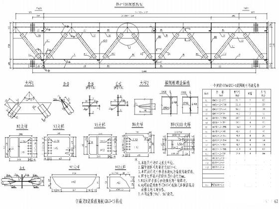 钢塔斜拉桥钢箱梁施工图 - 4