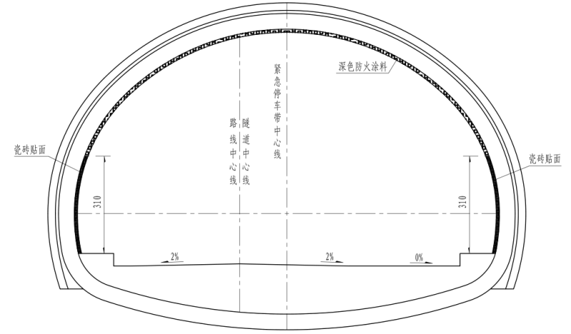 隧道内部装饰设计图 - 2