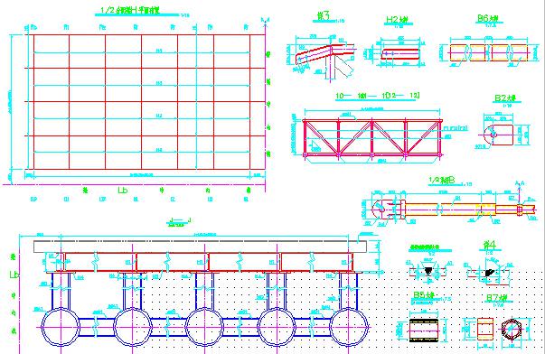 双索斜拉桥设计图 - 4