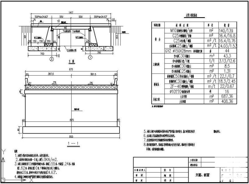 跨河小桥设计图 - 2