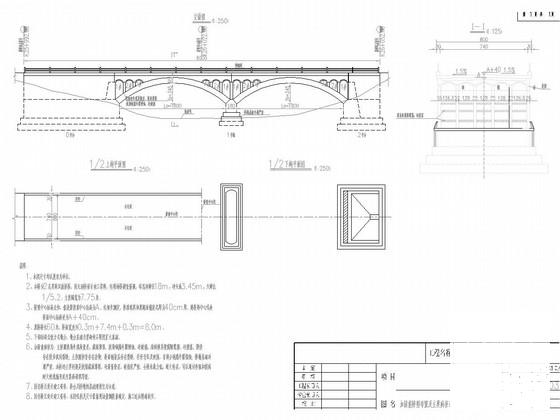 两孔双曲拱桥加固图 - 2