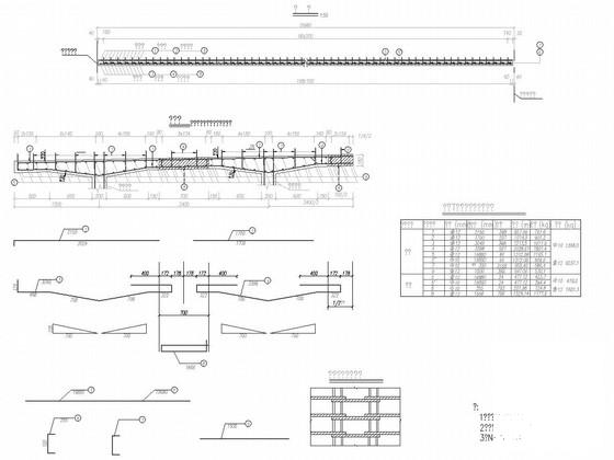 1X20米后张预应力简支T梁桥施工图纸31张构造图 - 3