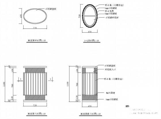 城市主干路绿化施工大样图 - 4