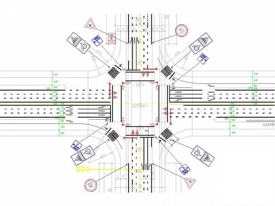 交叉口标志牌设计图 - 1