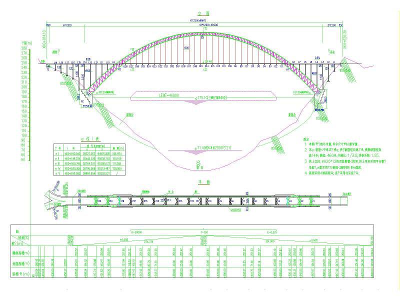 中承式特大桥设计图 - 1