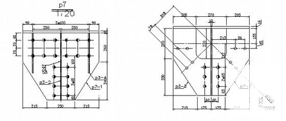 钢箱梁顶推组拼平台支架结构图纸 - 1