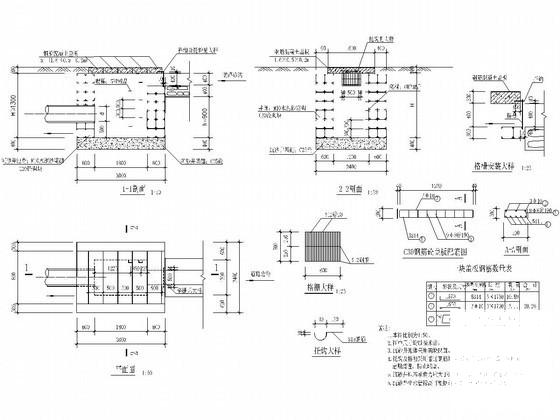 城市道路排水工程沉砂井大样图纸 - 1