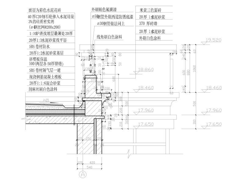 墙体收口节点图 - 2