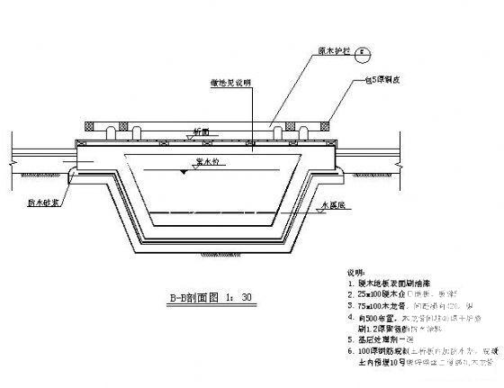 小区园桥详图纸平面图及剖面图 - 2