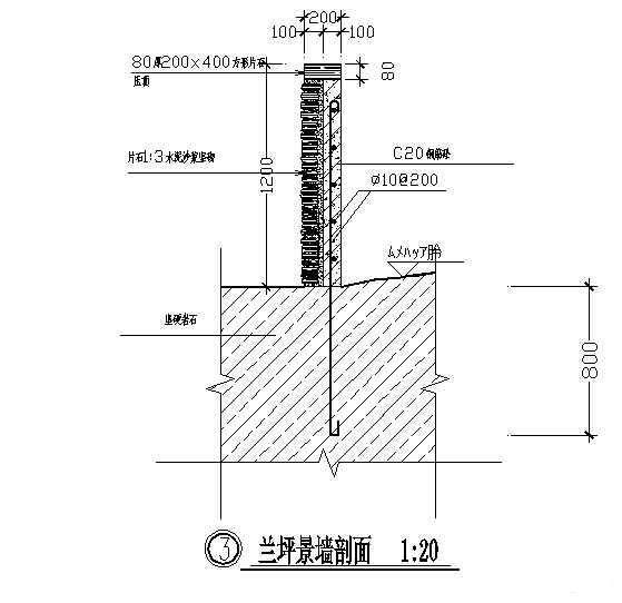 造型景墙设计图纸 - 2