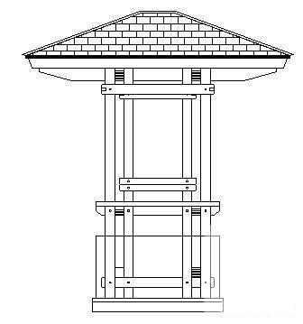 四角亭施工图 - 1