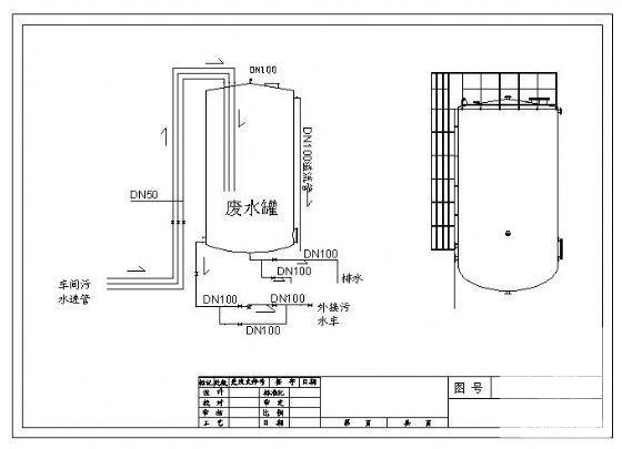 工业废水罐结构图 - 2