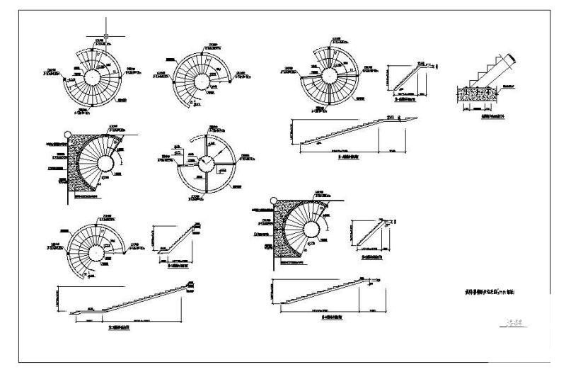 螺旋钢梯结构平面图 - 1