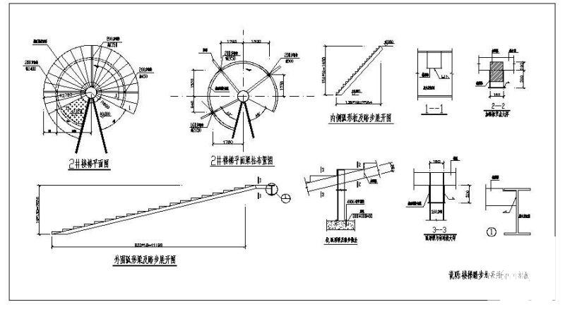 螺旋钢梯结构平面图 - 2