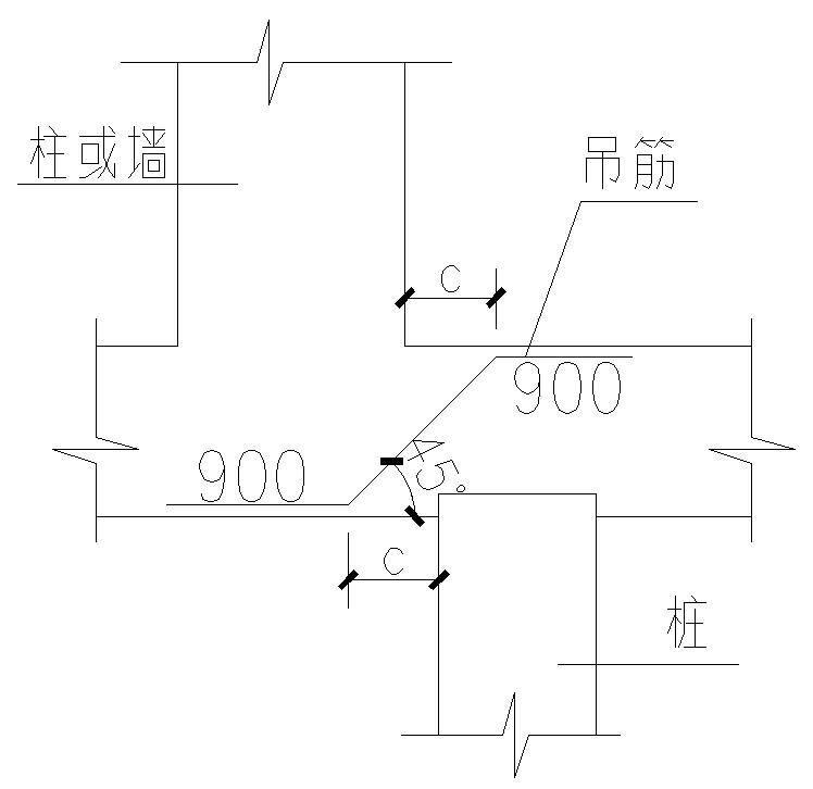 基础吊筋节点图 - 2