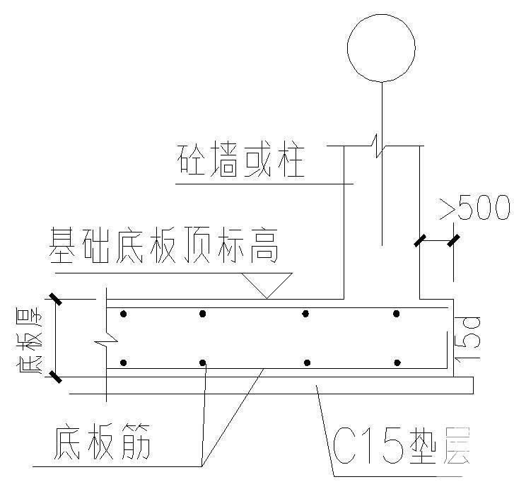 基础底板边节点图 - 1