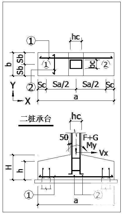 承台桩基础详图 - 1